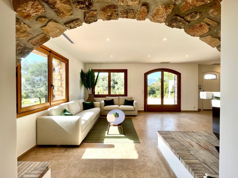 Rénovation de villa avec sol en Pierre à Mougins